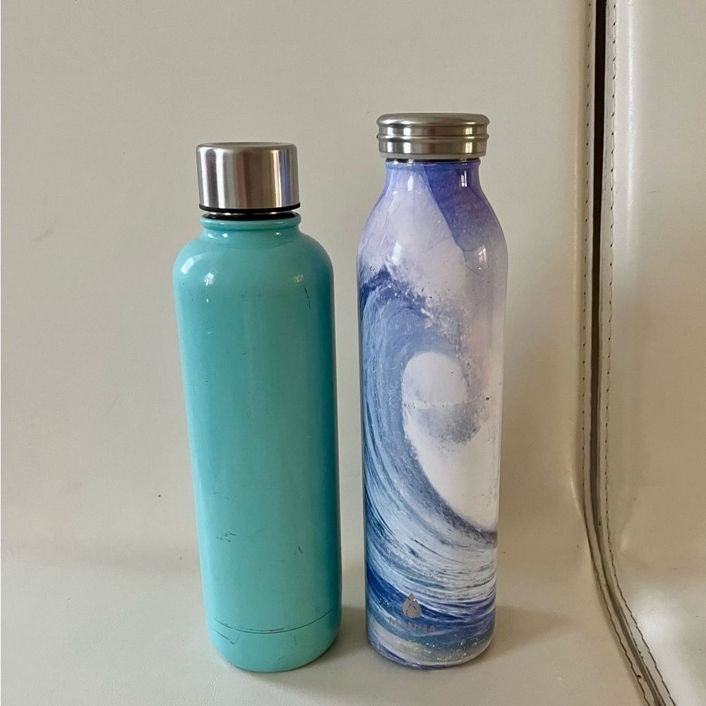 Mainstays Blue Insulated Water Bottles Set